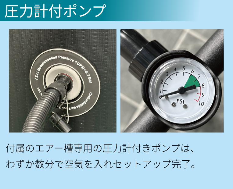 圧力計付ポンプ