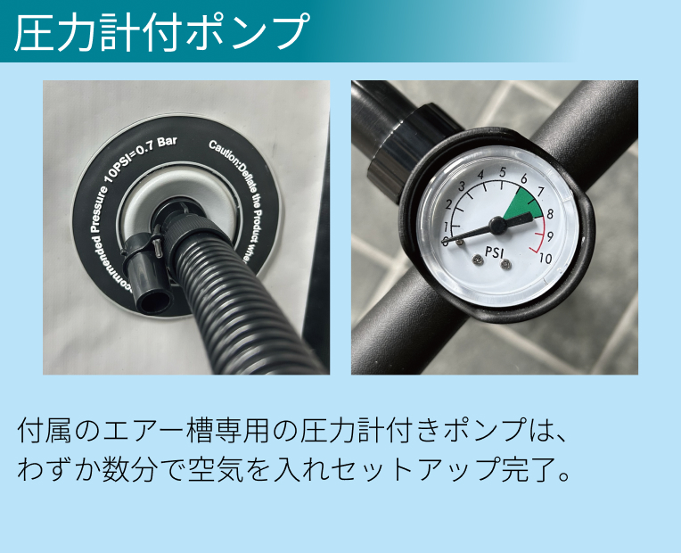 圧力計付ポンプ